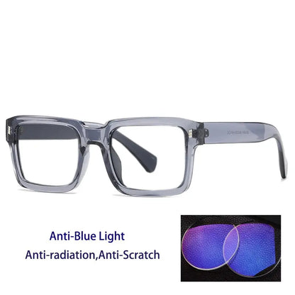 KOCOLIOR Blue Light Blocking Reading Glasses Square Retro Unisex Frame +0 to +6.0 - Rehmiar