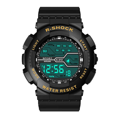 Outdoor Sport Men Watch Multifunction Large Screen LED Electronic Waterproof Luminous Military Digital Wristwatches