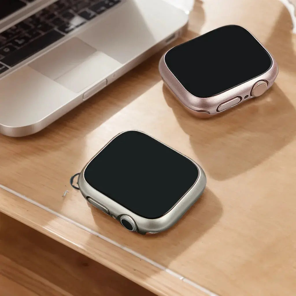 Tempered Glass Case Screen Protector for Apple Watch 38mm 40mm 41mm 42mm 44mm 45mm 46mm iWatch 10 8 7 9 6 SE 5 - Rehmiar