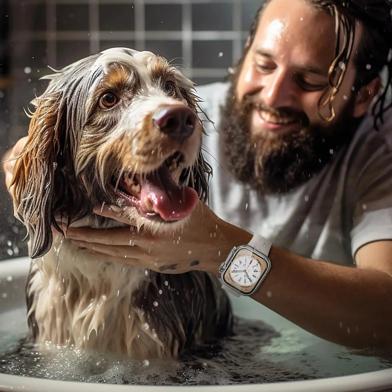 Tempered Glass Cover Screen Protector for Apple Watch case 46mm 42mm 45mm 44mm 41mm 40mm for iWatch series 10 9 8 7 6 SE 5 - Rehmiar