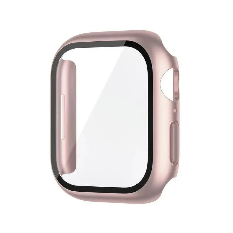 Tempered Glass Case Screen Protector for Apple Watch 38mm 40mm 41mm 42mm 44mm 45mm 46mm iWatch 10 8 7 9 6 SE 5 - Rehmiar