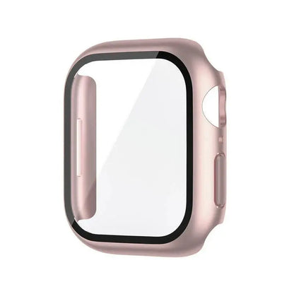 Tempered Glass Case Screen Protector for Apple Watch 38mm 40mm 41mm 42mm 44mm 45mm 46mm iWatch 10 8 7 9 6 SE 5 - Rehmiar