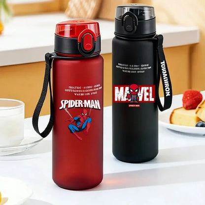 650ml Cartoon Superhero Kids Water Bottle – Portable Sports Travel Drink Cup - Rehmiar