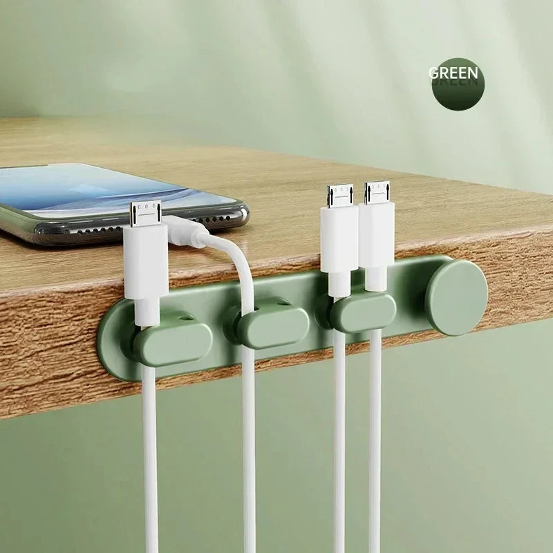 Desktop Edge Cable Organizer Clips - Adhesive