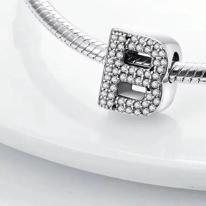 A-Z Alphabet Charms for Bracelet – 925 Sterling Silver 26 Letter Beads, DIY Fine Jewellery Gift for Women & Girls - Rehmiar