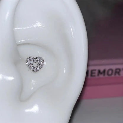 1pcs Silver Wing Stainless Steel Ear Bone Nail for Women Accessories for Ear