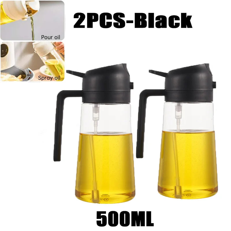 Plastic Spray Oil Sprayer 2in1 Bottle Oil Dispenser Rehmiar
