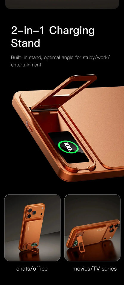 10000mAh MagSafe Power Bank – Slim Magnetic Wireless 20W Fast Charging Portable Battery for iPhone 12-17 & iWatch - Rehmiar