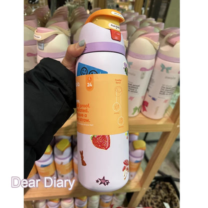 Owala Insulated Stainless Steel Water Bottle with Straw, BPA-Free Sports Water Bottle, Great for Travel - Rehmiar