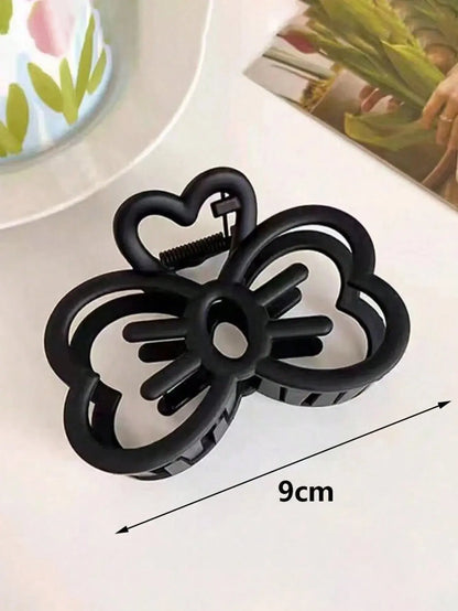 New Candy Colour Cat Bow Hair Clip Plastic Claw Clip for Girls Sweet Hair Claw Women Hair Accessories - Rehmiar