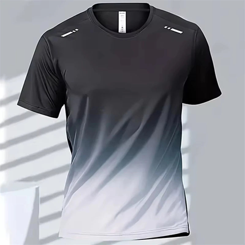 Men's Badminton Top Quick Drying Fitness Training Sport GYM Tops - Rehmiar
