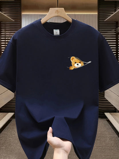 Men's fashionable summer casual loose sports T-shirt - Rehmiar