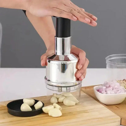 Manual Garlic Press – Multifunctional Stainless Steel Garlic Crusher for Kitchen - Rehmiar