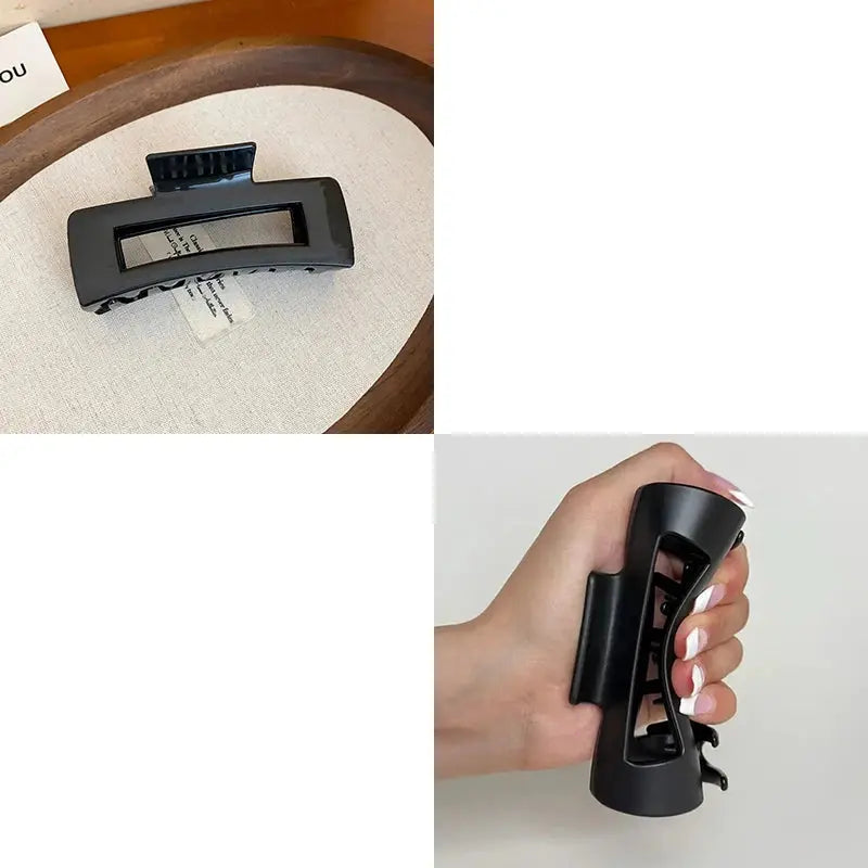 2025 New Soft Silicone Hair Claw Clips for Women Non Fragile Bendable Shark Clip Anti Drop Hairpin Headgear Does Not Hurt Hair - Rehmiar