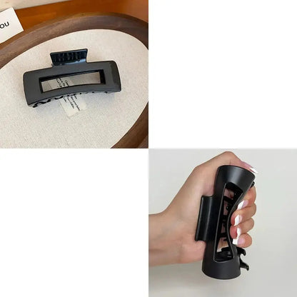 2025 New Soft Silicone Hair Claw Clips for Women Non Fragile Bendable Shark Clip Anti Drop Hairpin Headgear Does Not Hurt Hair - Rehmiar