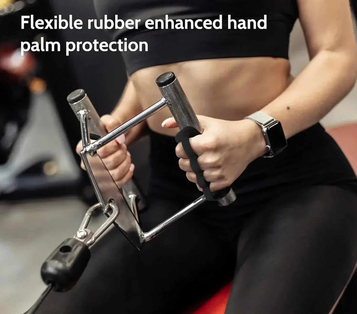 1 Pair Anti-Slip Training Gloves – Palm Protection for Weightlifting & Sports, Easy-to-Use Hand Grips - Rehmiar