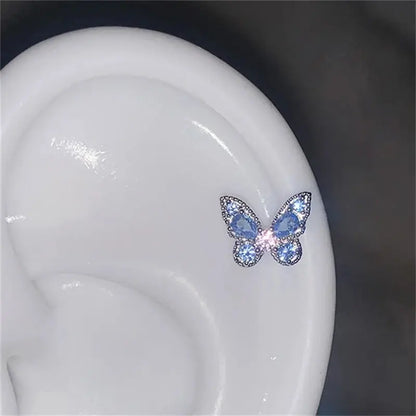 1pcs Silver Wing Stainless Steel Ear Bone Nail for Women Accessories for Ear