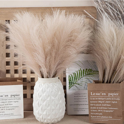 Fluffy Pampas Grass Boho Decor Artificial Flower - Rehmiar