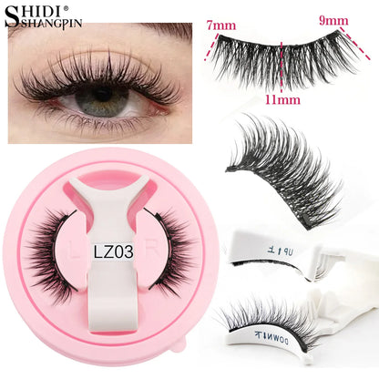 1 Pair Magnetic Eyelashes Handmade Fluffy Faux Mink Reusable Lashes - Rehmiar