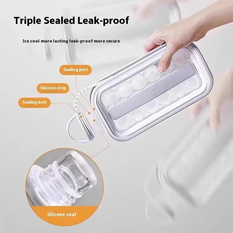 2-in-1 Foldable Ice Making Water Bottle – Transparent Silicone Ice Cube Mold Pitcher & Ice Tray - Rehmiar