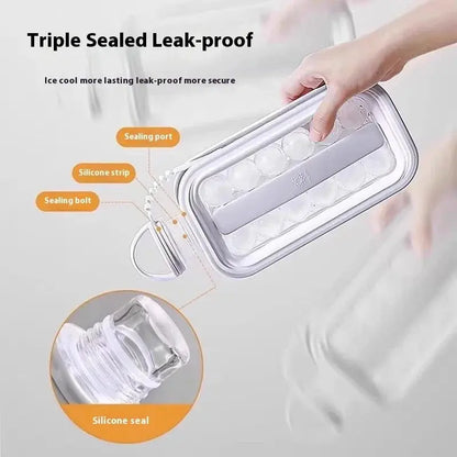 2-in-1 Foldable Ice Making Water Bottle – Transparent Silicone Ice Cube Mold Pitcher & Ice Tray - Rehmiar
