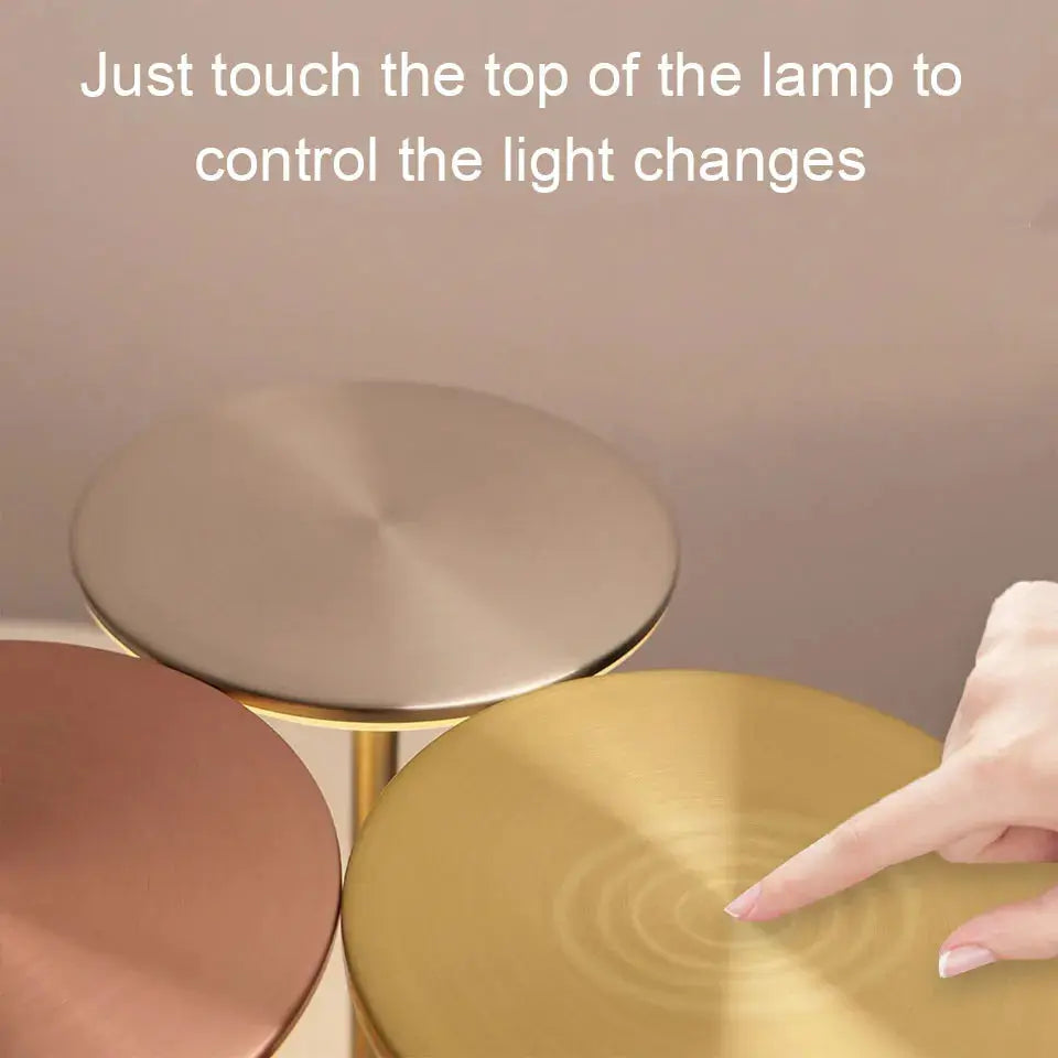 Touch Sensor LED Table Lamp – USB Rechargeable, Portable Night Light for Bedroom, Reading, Restaurant & Hotel - Rehmiar
