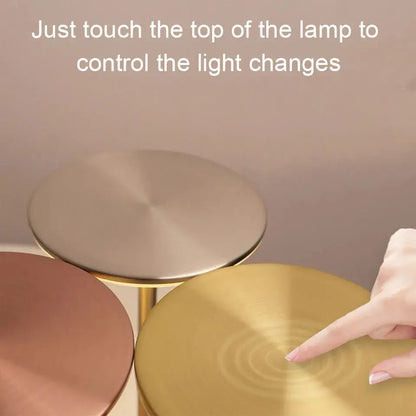 Touch Sensor LED Table Lamp – USB Rechargeable, Portable Night Light for Bedroom, Reading, Restaurant & Hotel - Rehmiar