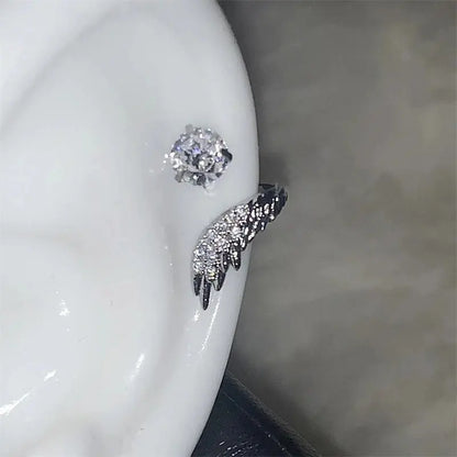 1pcs Silver Wing Stainless Steel Ear Bone Nail for Women Accessories for Ear