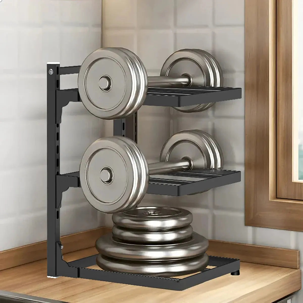 Adjustable Kitchen Shelf – 2-4 Tier Space-Saving Storage Rack for Pots, Under Sink & Corner Use - Rehmiar