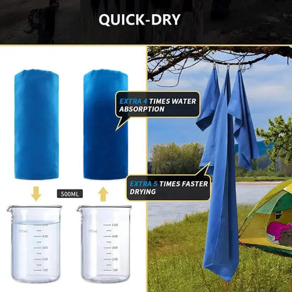 Quick-Dry Sports Towel – Microfiber for Running, Yoga, Gym, Fitness, Basketball, Outdoor, Camping, Hiking & Beach Rehmiar