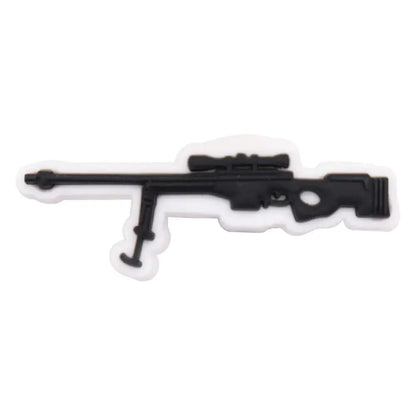 Cool PVC Shoe Charms for Clogs – Gun, Money, Wine & Flag Decorative Buckles - Rehmiar