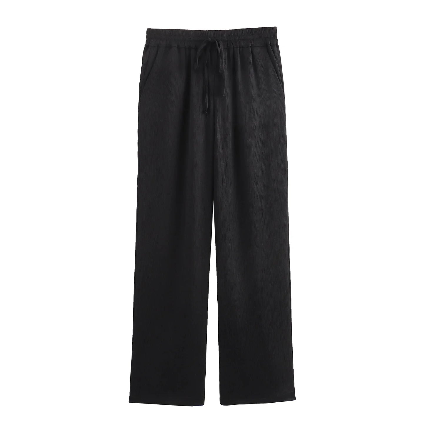 Autumn Women's Fashionable Clothing Wrinkled Suit Jacket Casual Pants Set