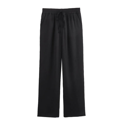 Autumn Women's Fashionable Clothing Wrinkled Suit Jacket Casual Pants Set