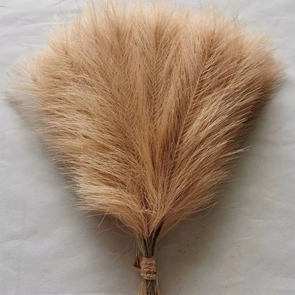 Fluffy Pampas Grass Boho Decor Artificial Flower - Rehmiar