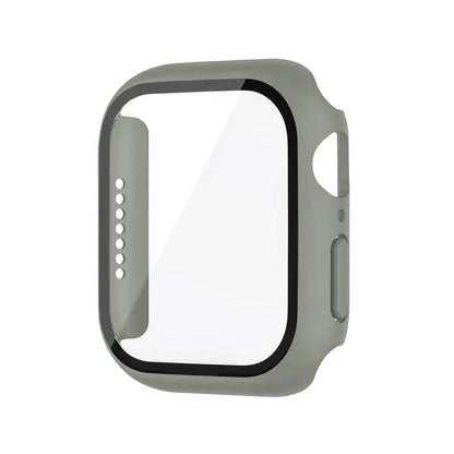 Tempered Glass Case Screen Protector for Apple Watch 38mm 40mm 41mm 42mm 44mm 45mm 46mm iWatch 10 8 7 9 6 SE 5 - Rehmiar