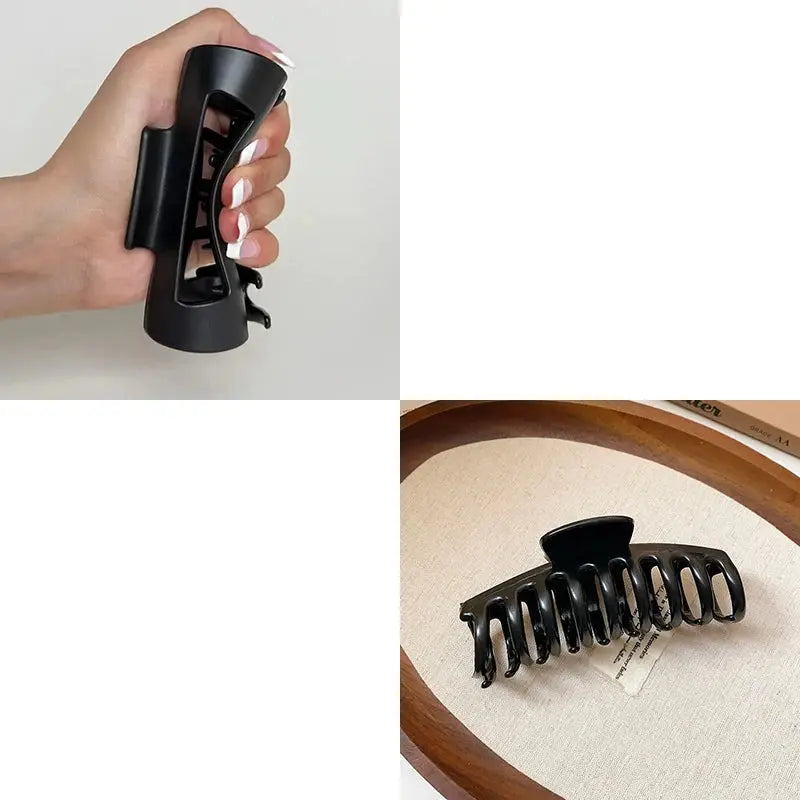 2025 New Soft Silicone Hair Claw Clips for Women Non Fragile Bendable Shark Clip Anti Drop Hairpin Headgear Does Not Hurt Hair - Rehmiar