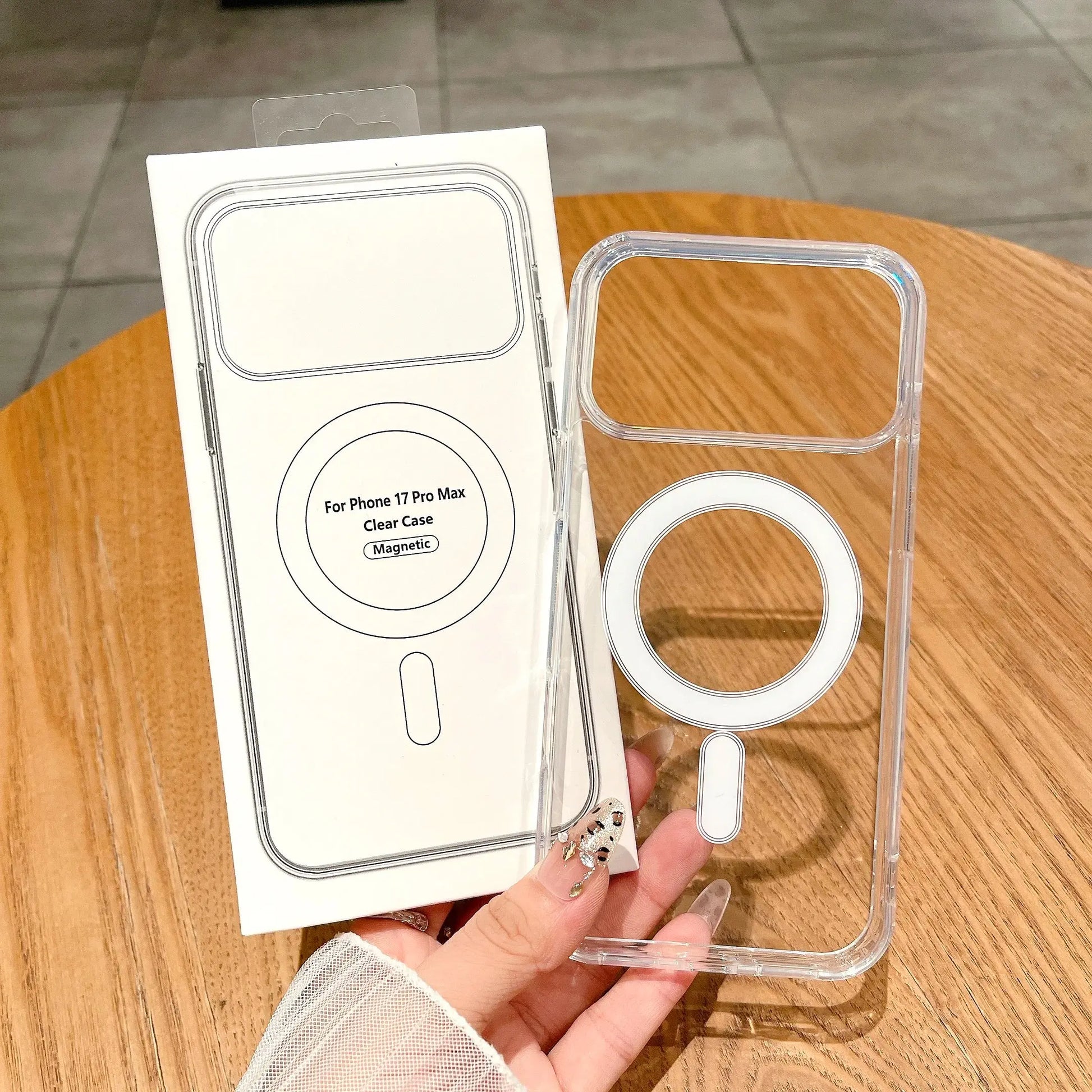 Magnetic Magsafe Compatible Clear Case – Wireless Charging Cover for iPhone 17 Air, 16, 15, 14, 13, 12, 11 Pro Max, Plus & Mini - Rehmiar