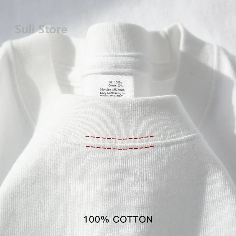 450G High Quality 100% Cotton Unisex Summer T-Shirt - Rehmiar