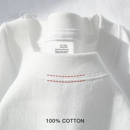 450G High Quality 100% Cotton Unisex Summer T-Shirt - Rehmiar