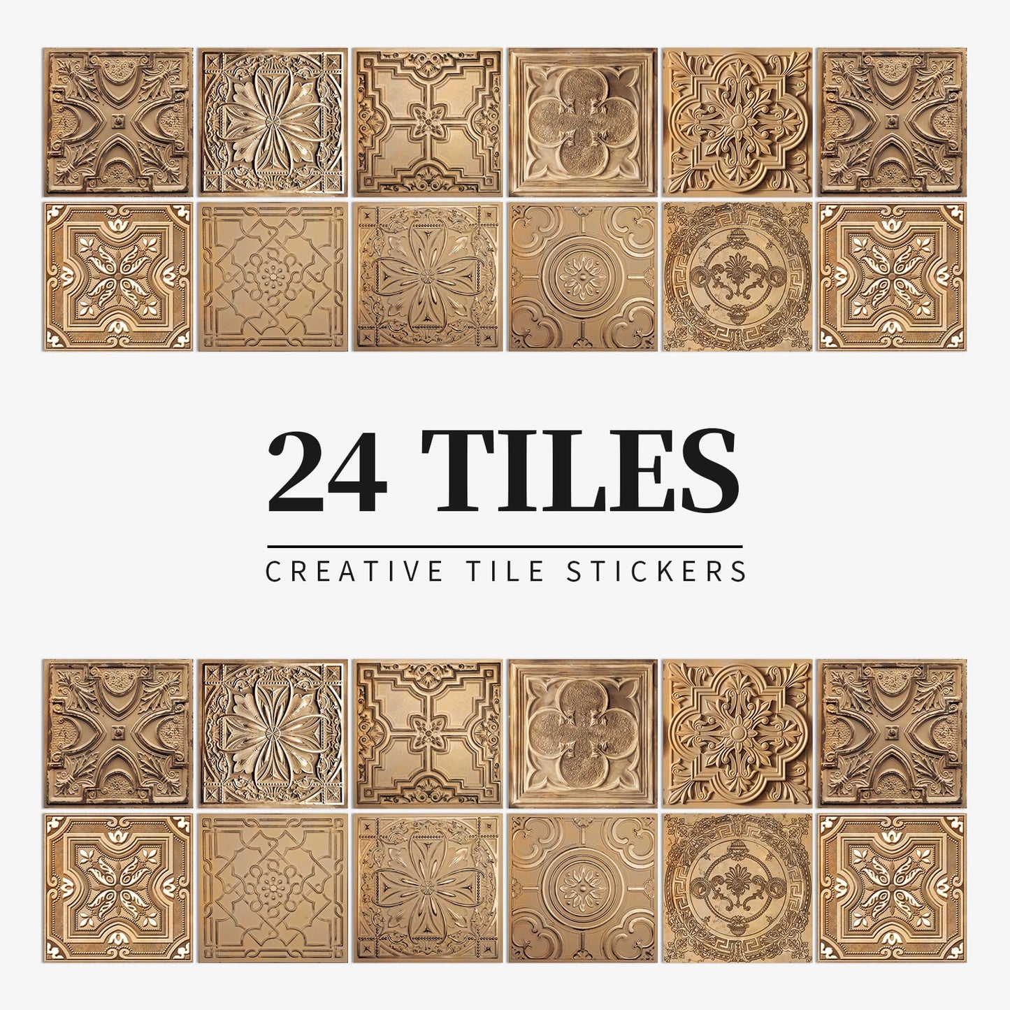 Waterproof Self-adhesive Light Colour Wall Tiles Stickers - Rehmiar