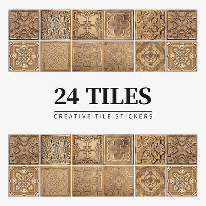 Waterproof Self-adhesive Light Colour Wall Tiles Stickers - Rehmiar