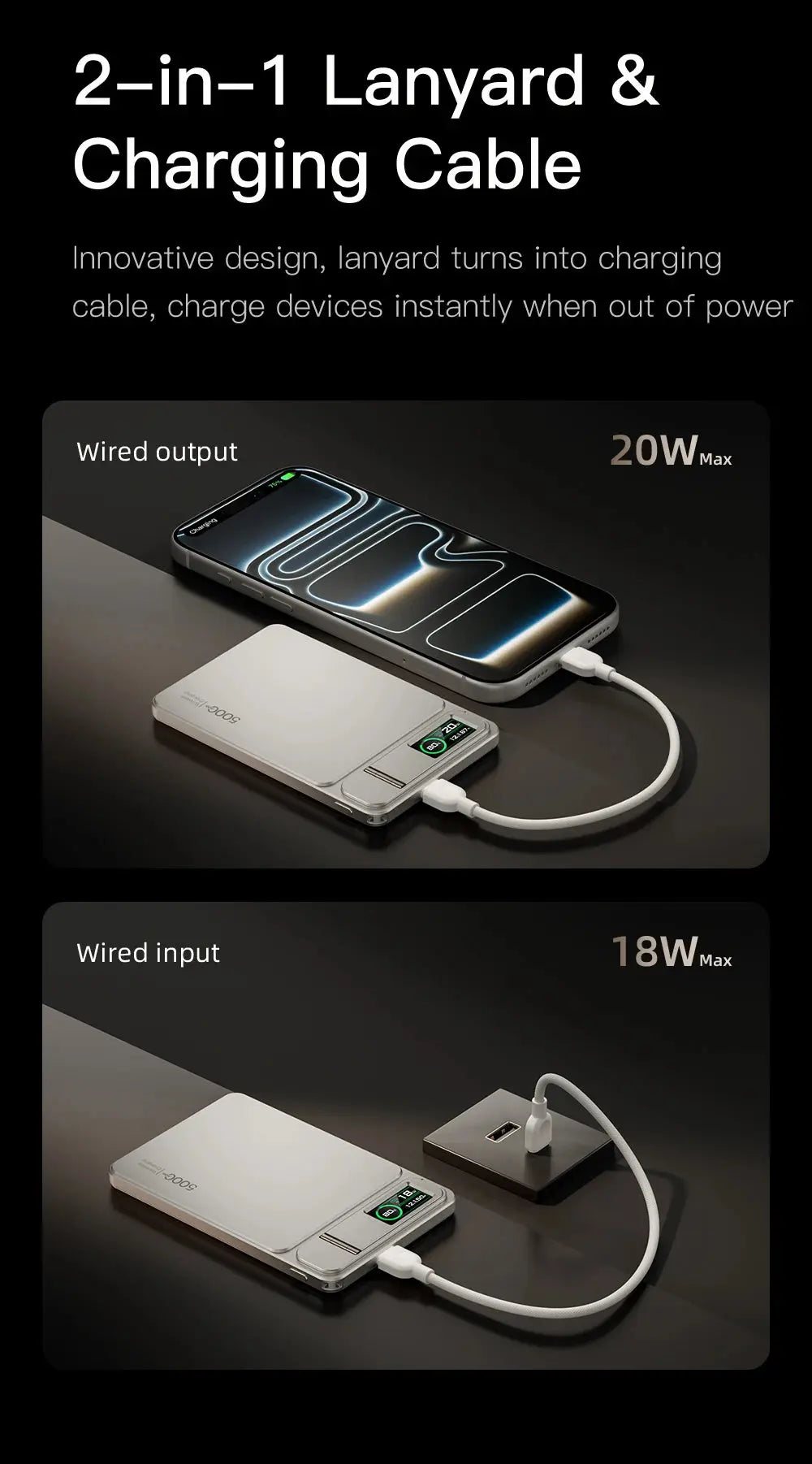 10000mAh MagSafe Power Bank – Slim Magnetic Wireless 20W Fast Charging Portable Battery for iPhone 12-17 & iWatch - Rehmiar