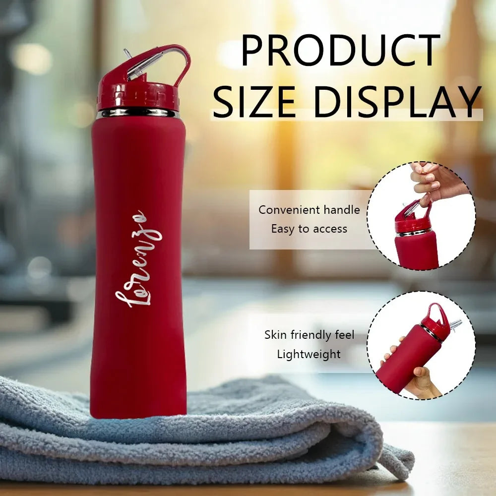 Customize Insulated Stainless Steel Water Bottle with Straw - Ideal for Outdoor Leakproof & BPA-Free