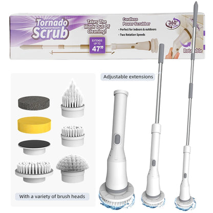 9 in 1 Electric Cleaning Rotatable Wireless Multifunctional Brush - Rehmiar