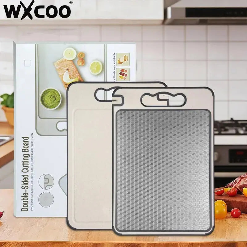 Stainless Steel Cutting Board – Food-Grade Double-Sided Non-Slip Kitchen Chopping Board - Rehmiar
