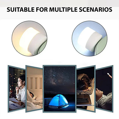 Mini USB LED Night Light – Warm White Eye-Care Reading & Night Lamp - Rehmiar