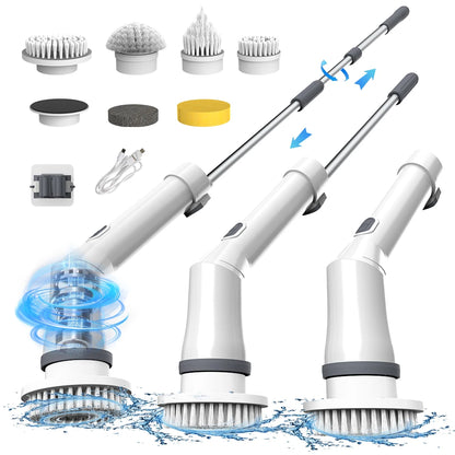 9 in 1 Electric Cleaning Rotatable Wireless Multifunctional Brush - Rehmiar