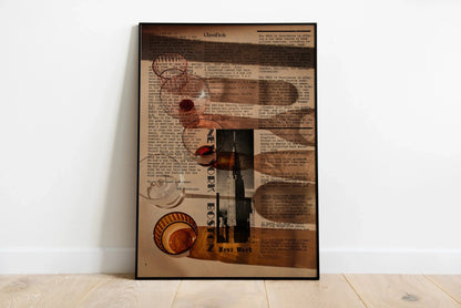 Amore Green Striped Canvas Wall Art – Wine Glass & Pepper Modern Home Decor