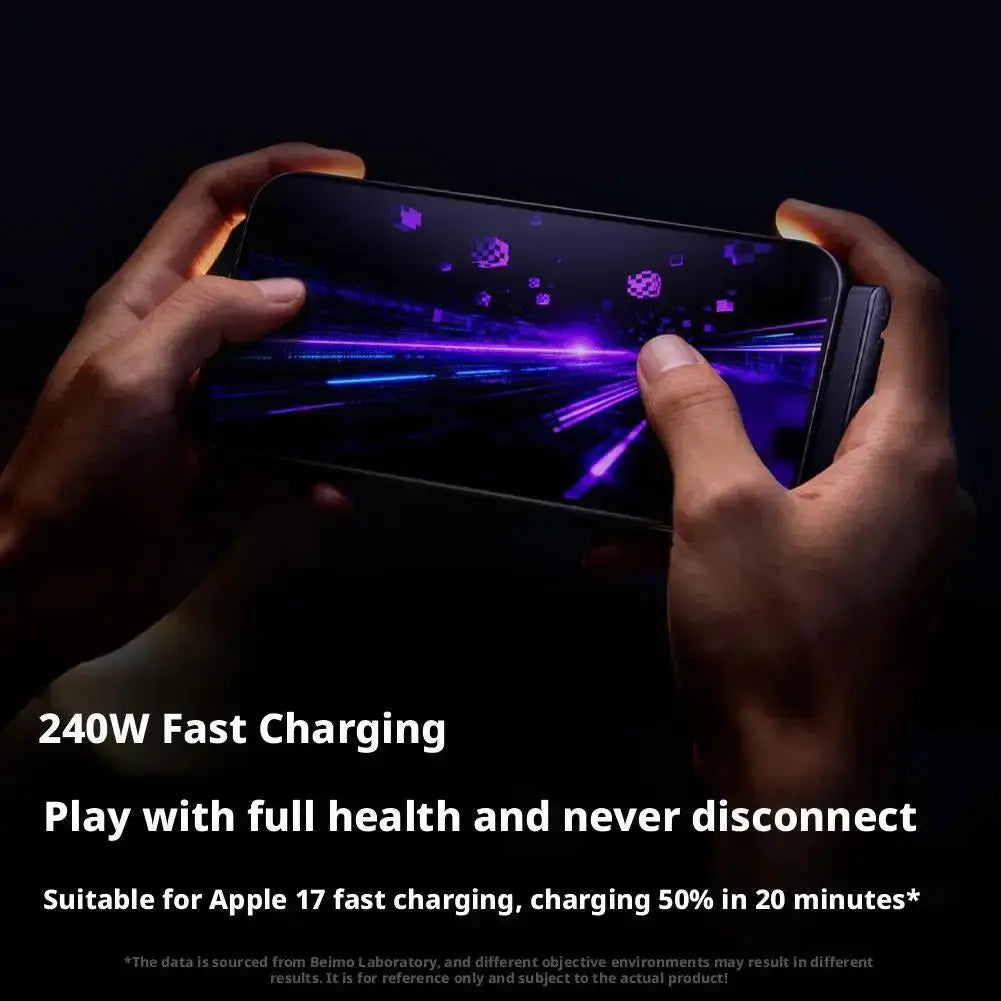 Super Fast Charging Braided Cable with Invisible Phone Stand – Type-C Built-in Holder for Gaming, Office & Travel Rehmiar