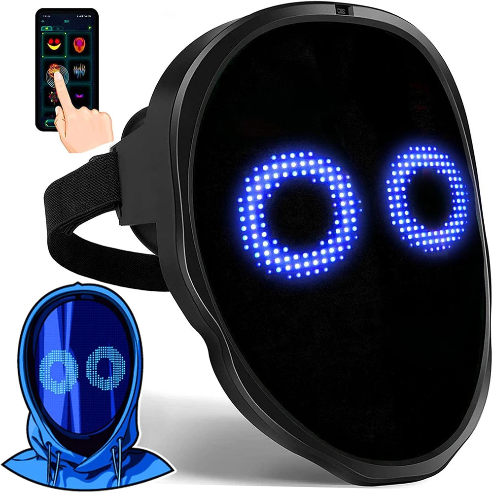 Halloween Led Mask with Bluetooth App Control - Rehmiar